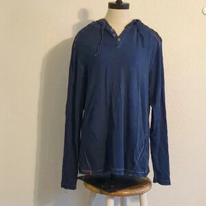 Buckle Black Lagenlook hoodie blue size‎ medium